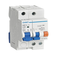 CHINT Диф. автомат NB1L 1P+N C16 30mA тип AС 6kA (36mm) (R)