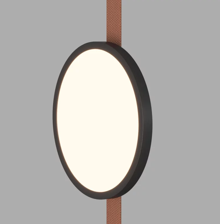 Denkirs DK5567-BK Трековый светильник Belty Flow со светодиодом d168mm H30mm 48V 10W 120° 3000K IP20 черный алюминий