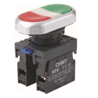 CHINT Двойная кнопка NP8-11S 1НО+1НЗ IP65 (R)