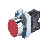 CHINT Кнопка управления NP2-BA41 без подсветки красная, 1НО, IP40 (R)