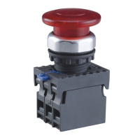 CHINT Кнопка упр. "Грибок" Φ40мм NP8-20MD/14 подсвет., самовозв., красн., AC110-230В, 2НЗ, IP65 (R)