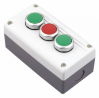 CHINT Кнопочный пост NPH1-3006, 1НО+1НЗ +сигн.лампа, АС/DC24В (R)