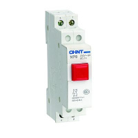 CHINT Кнопка модульная NP9-12/2 без подсветки, 1НО+2НЗ, красная