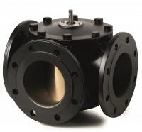 VBF21.100: Клапан поворотный 3-ходовой, фланцевый, PN6, DN100, KVS 160 (BPZ:VBF21.100), Siemens
