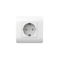 Chint (NEW3-E) Розетка с/з со шторками, 16А, белый