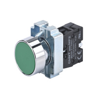 CHINT Кнопка управления NP2-BA31 без подсветки зеленая, 1НО, IP40 (R)