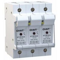 CHINT Держатель плавких вставок с индикацией RT28-63X 14х51 3П