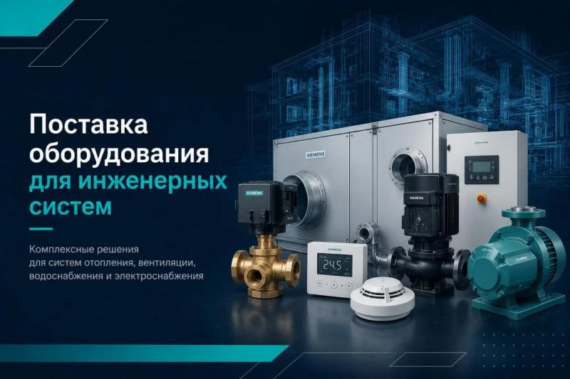 Поставка оборудования для инженерных систем
