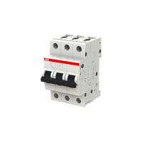 2CDS253001R0064: Автоматический выключатель 3-полюсный, 6А, 6кА (хар-ка C), (S203 C6), ABB