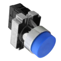CHINT Кнопка управления NP2-BL65 без подсветки, синяя, 1НО+1НЗ, IP40 (R)