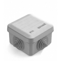 CHINT Коробка распаячная для наружнего монтажа с защелкивающейся крышкой, 4 гермоввода,70х70х40мм, IP55