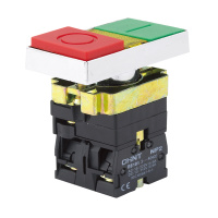 CHINT Двойная кнопка NP2-BW8465 1НО+1НЗ AC230В(LED) IP40 (R)