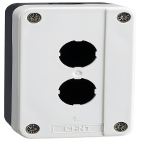 CHINT Корпус для кнопок NP2 2 места NP2-B02 (R)