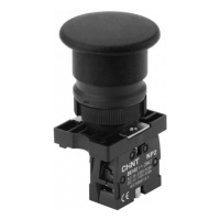 CHINT Кнопка управления "Грибок" Φ40мм самовозв. NP2-BC22 без подсветки черная 1НЗ, IP40 (R)