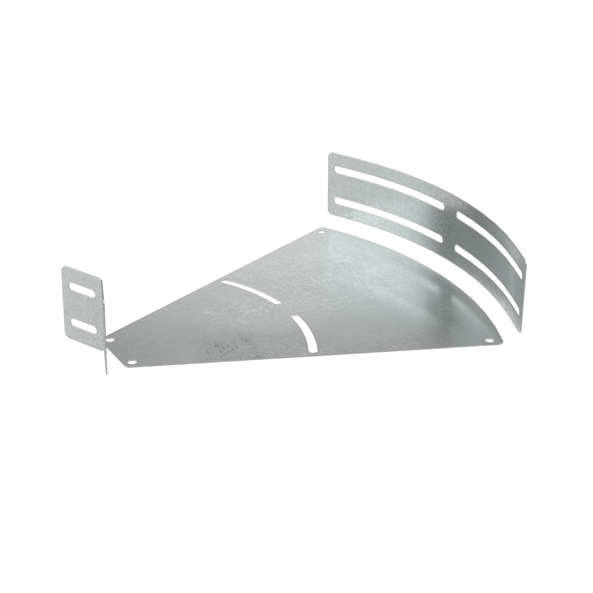 DKC Горизонтальный изменяемый угол СРО 0-45град. 100x100, 2,0мм, цинк-ламель, в комплекте с крепежными элементами необходимыми длямонтажа