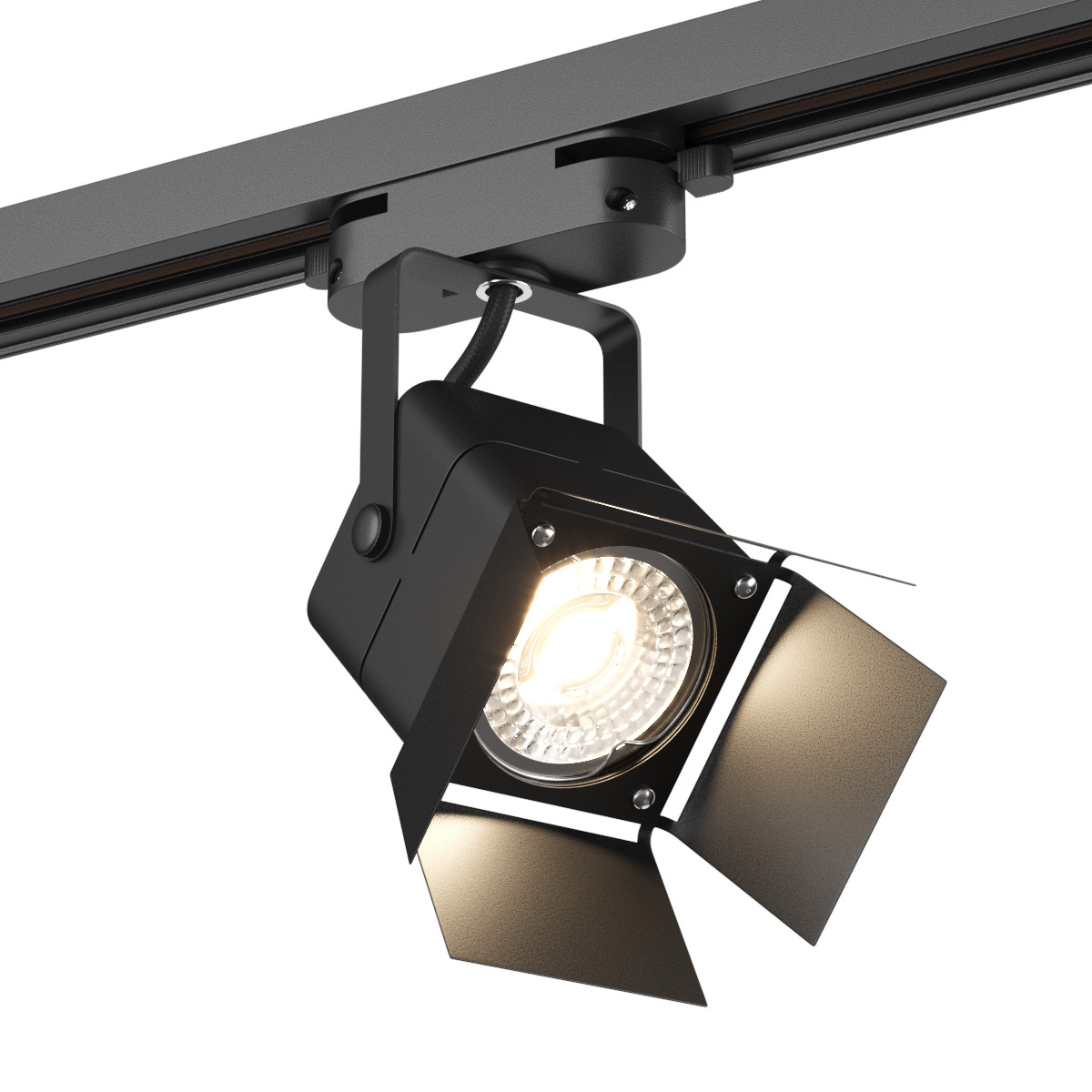 Denkirs DK6012-BK Трековый светильник IP 20, 50 Вт, GU10, черный, алюминий