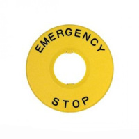 CHINT Шильдик аварийной остановки NP2-BY8101 φ90 (без надписи) (R)