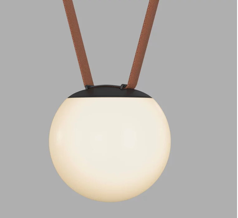 Denkirs DK5551-BK Трековый светильник Belty Orb со светодиодом d150mm H147mm 48V 10W 120° 3000K IP20 черный пластик