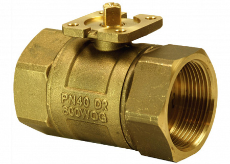 VAI61.40-40: Клапан шаровой 2-х ходовой, внутрення резьба, PN40, DN40, KVS 40 (BPZ:VAI61.40-40), Siemens