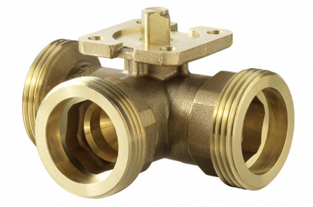 VBG60.25-13T: Переключающий шаровой Клапан, внешняя резьба (S55230-V138), Siemens