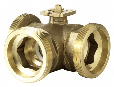 VBG60.40-49T: Переключающий шаровой Клапан, внешняя резьба (S55230-V140), Siemens