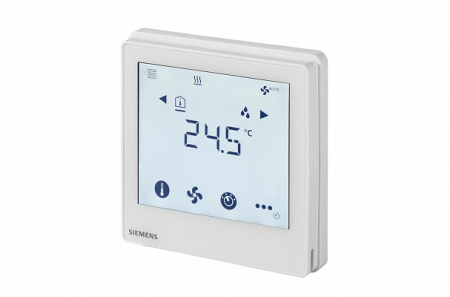 RDF880KN/NF: Комнатные термостаты скрытого монтажа с сенсорным экраном и коммуникацией KNX . Мин.заказ 100 шт (S55770-T398), Siemens