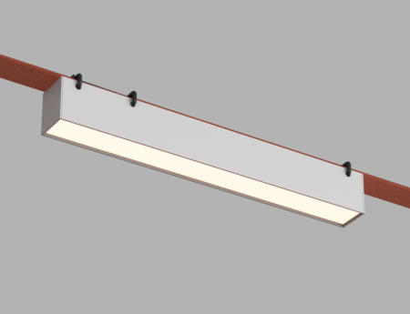 Denkirs DK5575-WH Трековый светильник Belty Linear со светодиодом L323mm H45mm 48V 12W 120° 3000K IP20 белый алюминий