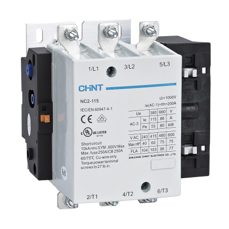 CHINT Контактор NC2-115 115A 220-240В/АС3 50Гц (R)