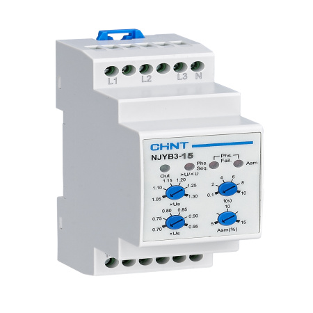 CHINT Реле контроль фаз NJYB3-15 AC220В (R)