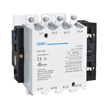 CHINT Контактор NC2-115/4 115A 4P 220-240В/АС3 50Гц (R)