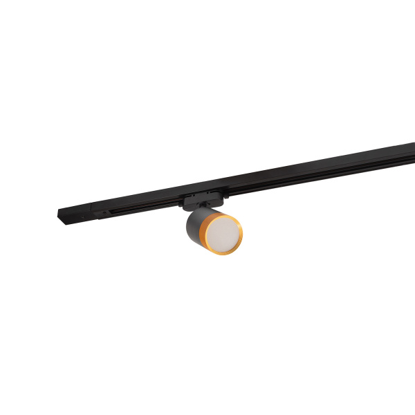Denkirs DK6405-BG Трековый светильник IP 20, 7 Вт, LED 3000, черный/золотой, алюминий