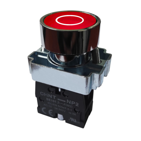 CHINT Кнопка управления NP2-BA4322 маркировкой, 1НЗ, IP40 (R)