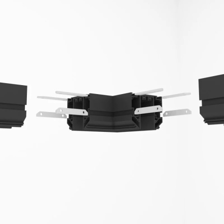 Denkirs TR2026-BK Угловой элемент 90° трека SMART ONE, алюминий, черный