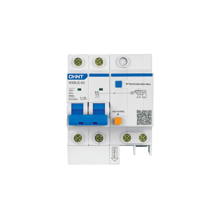 CHINT Диф. автомат NXBLE-63 2P C16 30mA тип AC  6kA