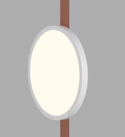 Denkirs DK5567-WH+BK Трековый светильник Belty Flow со светодиодом d168mm H30mm 48V 10W 120° 3000K IP20 белый с черным алюминий