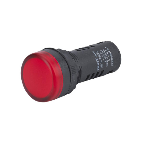 CHINT Индикатор ND16-22D/2C красный, встр. резистор, IP65 АС/DC230В (R)   