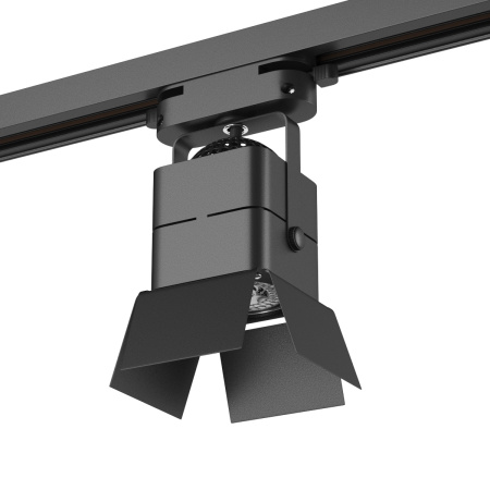 Denkirs DK6012-BK Трековый светильник IP 20, 50 Вт, GU10, черный, алюминий