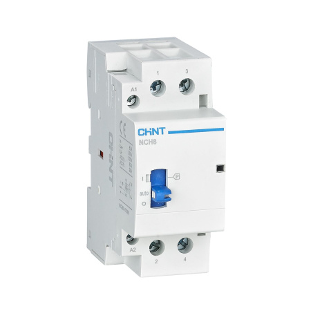 CHINT Контактор модульный с ручн. упр. NCH8-20M/20 AC220-240В 50/60Гц (R)