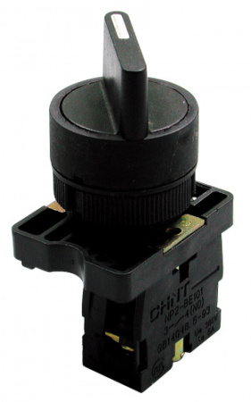 CHINT Переключатель NP2-ED25, 2 положения с фиксацией, 1НЗ +1НО IP40
