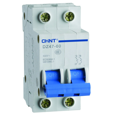 CHINT Авт. выкл. DZ47-60 2P 20A 4.5kA х-ка C