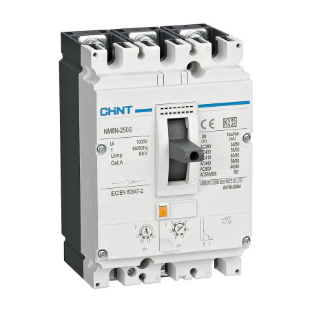 CHINT Автоматический выключатель защиты двигателя NM8N-250H M 160А 3P (R)