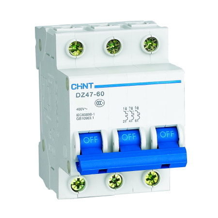 CHINT Авт. выкл. DZ47-60 3P 40A 4.5kA х-ка C