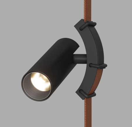 Denkirs DK5547-BK Поворотный трековый светильник Belty Spot со светодиодом d35mm L127mm 48V 7W 30° 3000K IP20 черный алюминий