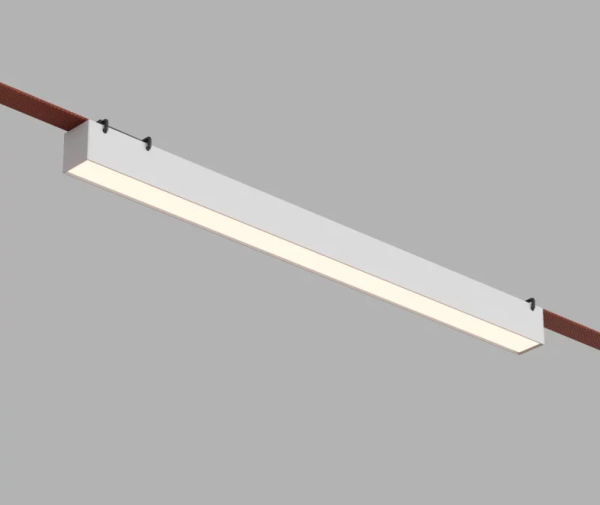 Denkirs DK5577-WH Трековый светильник Belty Linear со светодиодом L642mm H45mm 48V 24W 120° 3000K IP20 белый алюминий