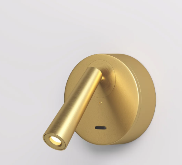 Denkirs DK5072-SB Бра SHINE WALL со светодиодом, D104*H68, IP20, 3000К, 3W, RA≥90, сатинированная латунь, алюминий