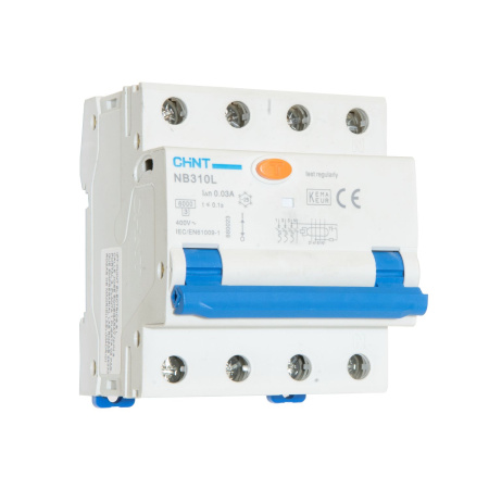 CHINT Диф. автомат NB310L/3N 3P+N 20А 30mA, тип A, х-ка В, 6kA (R)