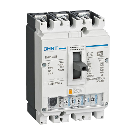 CHINT Автоматический выключатель NM8N-250R EN 3P 100А 150кА с электронным расцепителем (R)