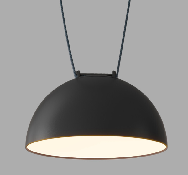 Denkirs DK5561-BK Трековый светильник Belty Flow со светодиодом d220mm H117mm 48V 24W 120° 3000K IP20 черный алюминий