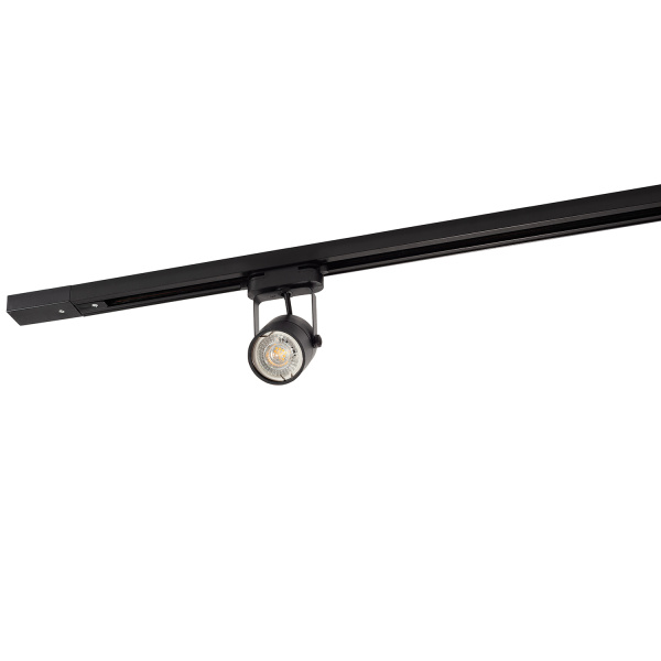 Denkirs DK6005-BK Трековый светильник IP 20, 50 Вт, GU10, черный, алюминий