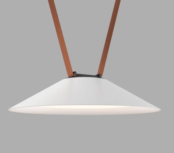 Denkirs DK5565-WH+BK Трековый светильник Belty Flow со светодиодом d300mm H71mm 48V 12W 120° 3000K IP20 белый с черным алюминий